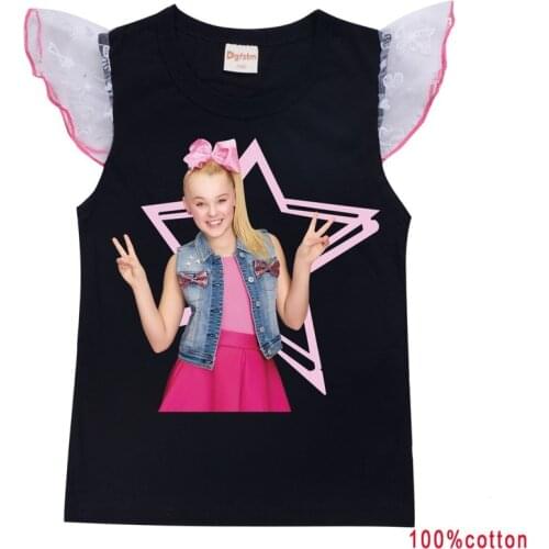 2-15Y Little Girls t-shirt Toddler Baby Clothes JOJO SIWA costume kids Tops Outfits children Christmas dress up