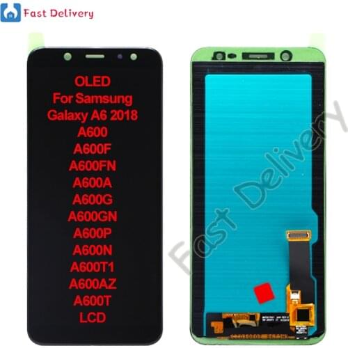 OLED For Samsung Galaxy A6 2018 A600 A600F A600FN A600A A600G A600GN LCD Display Touch Screen Digitizer Assembly Replacement
