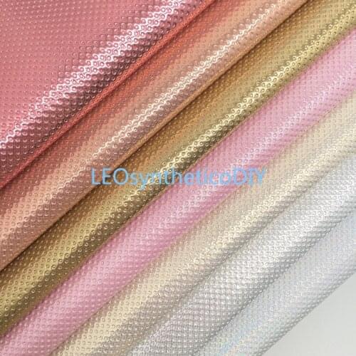 1PC 21X29CM Dots Embossed Synthetic Leather Fabric Leather Sheets, PU Leather For Making Bows LEOsyntheticoDIY 4S02