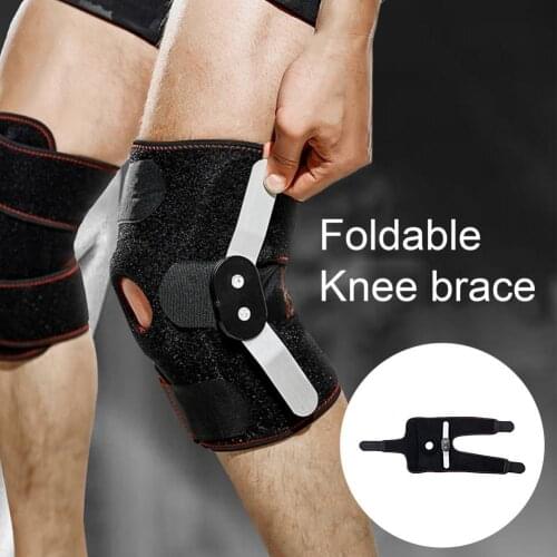 1Pc Knee Brace Protective Anti-slip Black Adjustable Knee Stabilizer Support for Workout
