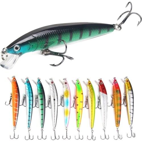 1Pcs Minnow Fishing Lure 100mm 8.5g Hard Bait Lifelike Carp Fishing Wobblers Pesca Swimbait Artificial Fishing Tackle