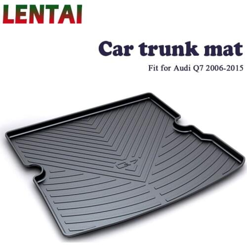 EALEN 1PC Car rear trunk Cargo mat For Audi Q7 2006 2007 2008 2009 2010 2011 2012 2013 2014 2015 Boot Liner Tray Accessories