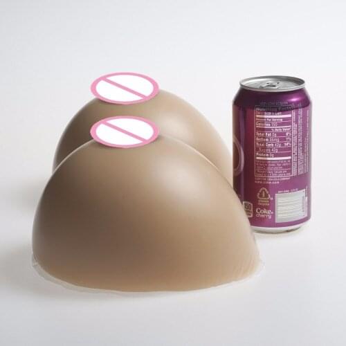 2000 g F cup huge round silicon falsies natural breast forms enhancer for shemale transvestites cosplay user