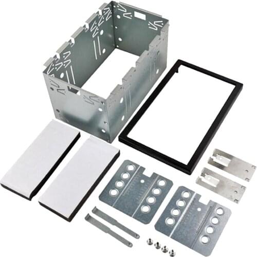 2DIN Metal Fascia Mounting Cage Dash Kit Car Radio DVD Stereo Installation