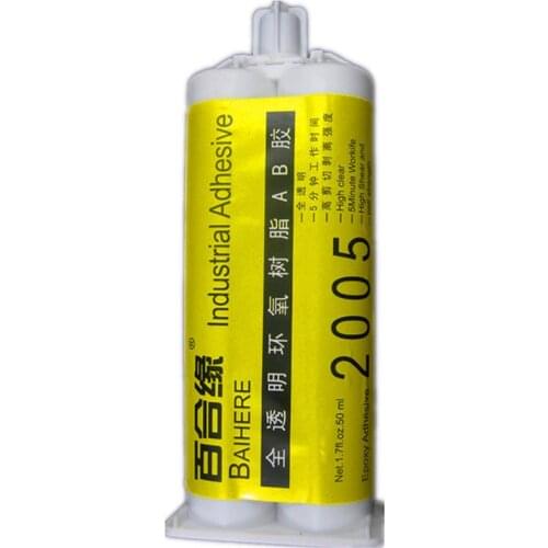 3Pcs 50ml High Quality Super AB Glue Glass Fiber Ceramic Hard Plastic Epoxy Resin Adhesive Metal Rubber Jewelry Jade Stone Glue