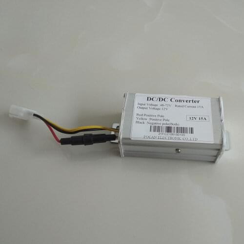 48V/60V/72V To 12V 15A DC Converter Adapter for Electric Car Battery