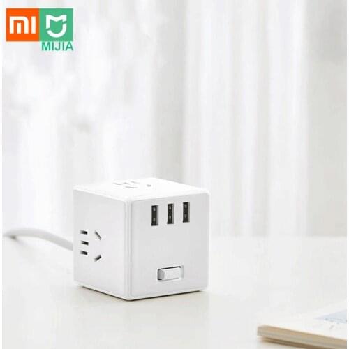 Xiaomi Mijia Cube Converter USB Socket Converter Strip 3USB Socket PD Fast Charger Portable Plug-in Power Electric Tow Board