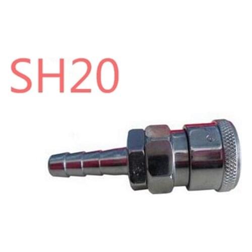 Free Shipping 3Pcs SH20 Stem Quick coupling with a 8mm hose barb Quick Coupler Quick Coupling Pneumatic Parts Fitting