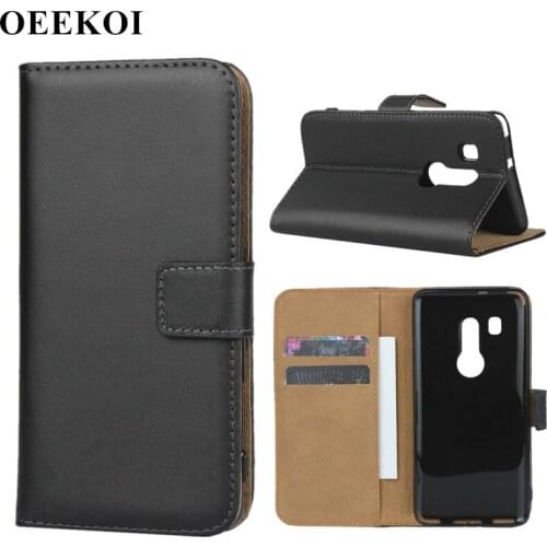 OEEKOI Genuine Leather Wallet Flip Cover Case for Fujitsu Arrows NX F-03K/Arrows Be F-04K/Arrows U/Arrows RX/Arrows Be3 F-02L