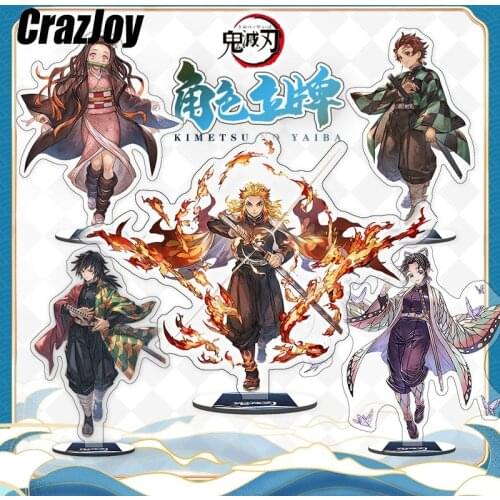 Agatsuma Zenitsu Action Figures Demon Slayer Kimetsu No Yaiba Anime Acrylic Stand Model Decation Anime Lovers Birthday DIY Gifts