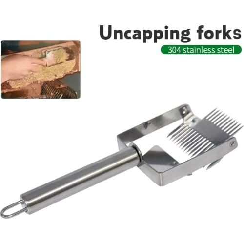 Brand Multifunctional Stainless Steel Double Needle Beekeeping Tools Suitable for Uncapping Forks Honey Honeycomb Scraper
