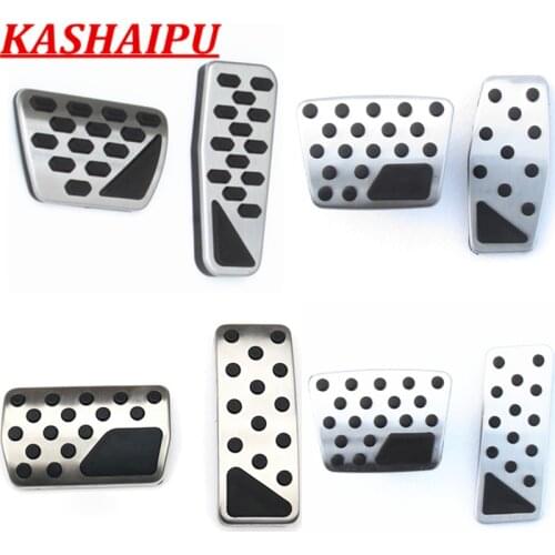 Metal Car Foot Gas Accelerator Brake Pedal Pad Cover Kit For Jeep Grand Cherokee Wrangler Compass Renegade Cherokee
