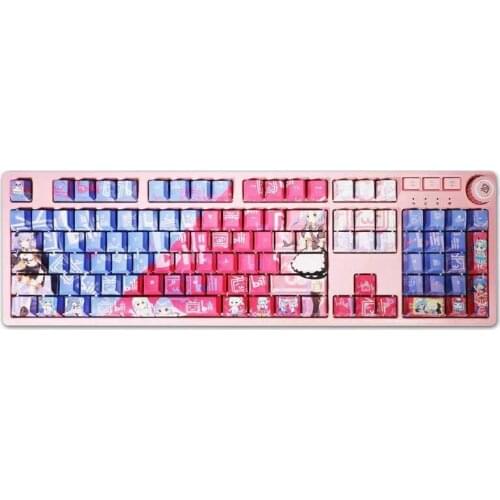 LierreRoom 104 Keys PBT Keycap DYE-SUB XDA Profile Personalized Anime Keycaps For Cherry MX Switch Mechanical Keyboard