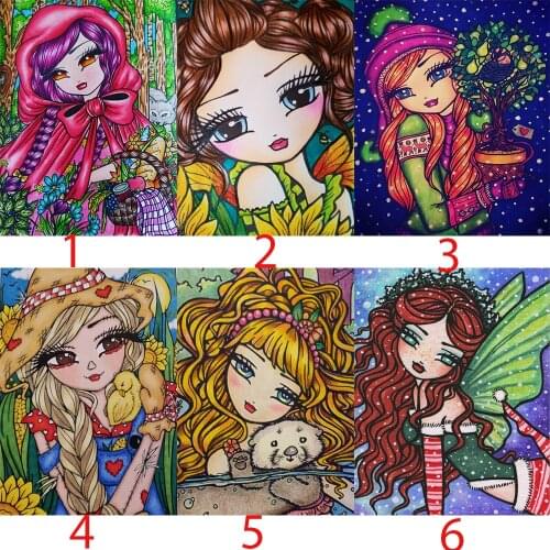 5D DIY Diamond Painting Kit Cartoon Girl Princess Full Square&Round Drill Embroidery Mosaic Cross Stitch Paint Home Decor Art