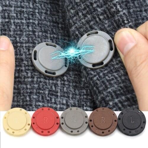 Invisible Color Plastic Magnet Button Garment Decoration Handmade Sewing Set DIY Scrapbook Clothing Crafts Accessories