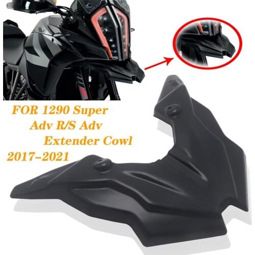 NEW Motorcycle Front Wheel Mudguard Beak Nose Cone Extension Cover Extender Cowl FOR 1290 Super Adventure R/S Adv 2017-2021