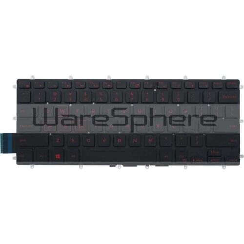 Brand NEW Original Red Backlit Keyboard for Dell Inspiron 14 Gaming 7466 7467 02NRD7 2NRD7 Black US