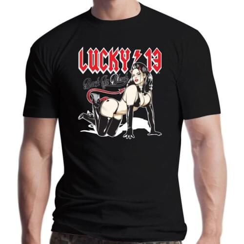 New Men T shirt LUCKY 13 Femme Fatal For Size S-5XL funny t-shirt novelty tshirt women
