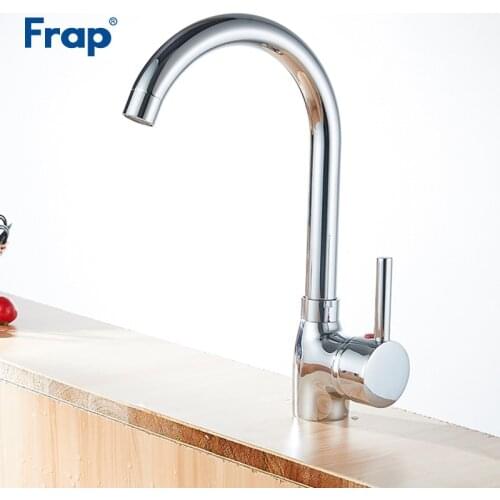Frap New Chrome Kitchen Faucet Deck Mount Mixer Single Handle Tap Hot and Cold Mixer Sink Faucet torneira para banheiro Y40092