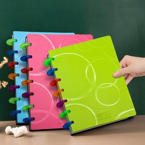 A4 B6 Binding Cover Mushroom Hole Notebook Cover PP Notebook Shell DIY Assembly Loose Leaf Notebook Diary Cover Discbound Cover