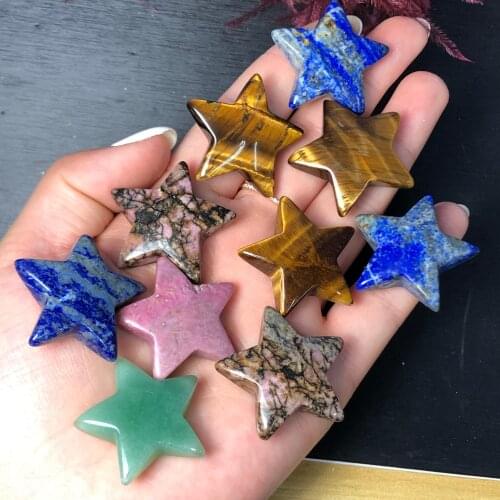 Wholesale Natural Dream Amethyst Star Crystal Hand carved Pentagram Reiki Healing Divination Luck Gemstone Collecion Souvenir