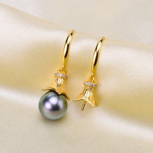 Party Gift DIY Earrings Mountings Accessories Findings Jewelry Settings Parts for Pearls Beads Stones Agate Coral Crystal