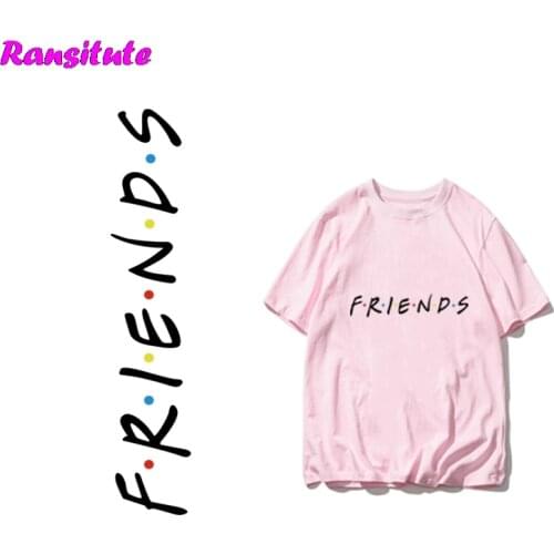 Ransitute R449 Friends Personality DIY Clothes Patch Couple T-shirt Hermal Transfer Hot Map DIY Decal Decoration Badge