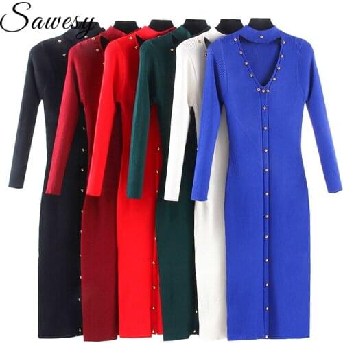 Модные трикотажные платья Sawesy China At AliExpress