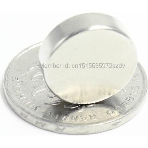 50pcs Strong Round Dia 16mm x 5mm N35 Rare Earth Neodymium Magnet Art Craft Fridge 16x5mm