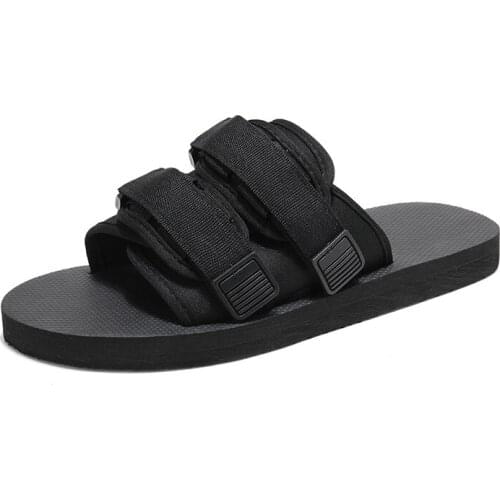 PUPUDA Slippers Outside Comfortable Couple Slippers Men New Women Slippers Black Slides Casual Men Shoes Summer