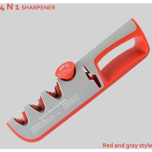 Knife Cutter Sharpener 4 In 1 Segment Kitchen Cutter Sharpener Stone Home Cutter Sharpener Kitchen Quick Adjustable Hand Tool