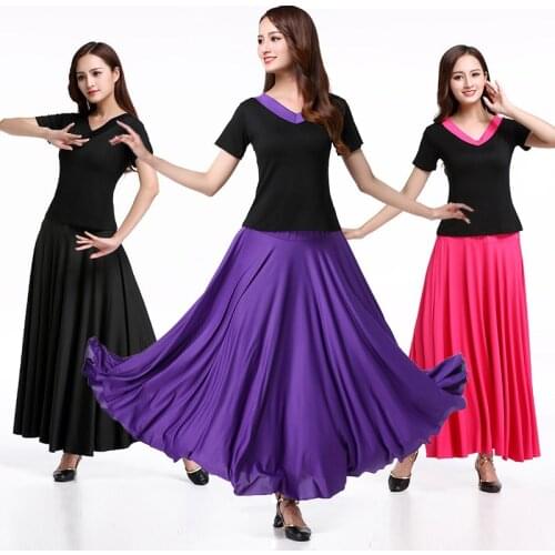 Dance Skirt Women Flamenco Festival Dance Costumes Female Belly Stage Performance Skirt Flamengo Ballet Ballroom Costumes