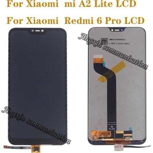 For Xiaomi Mi A2 Lite LCD Display Touch Screen Digitizer For Xiaomi Redmi 6 Pro Display replacement repair parts