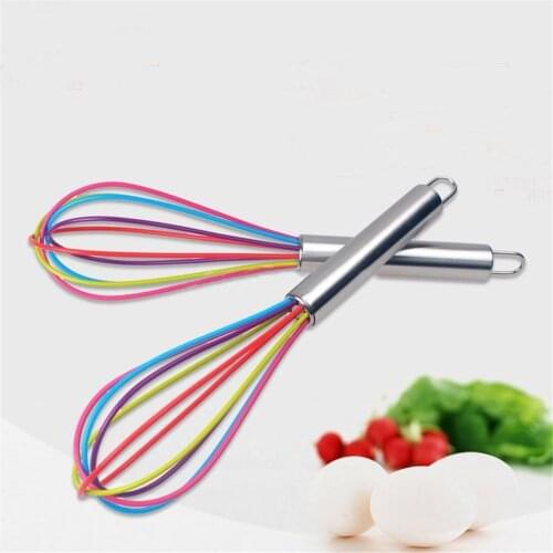 1Pc Multifunctional Rotary Manual Egg Beater Mixer Mini Kitchen Egg Whisk Bake Tool Egg Agitator metal Eco-Friendly Egg Mixer
