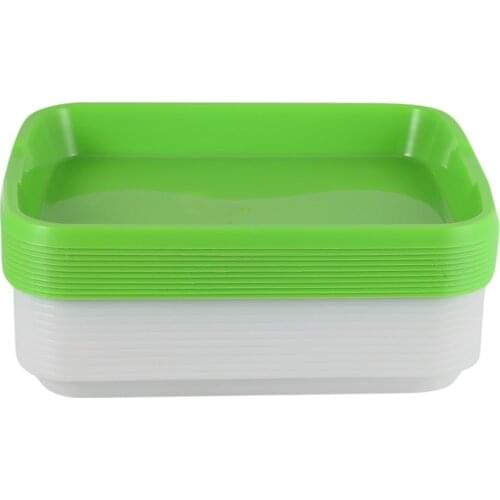 10Sets Double-Layer Seed Germination Seedling Tray Hydroponic Basket Flower Plant Sprouting Tray