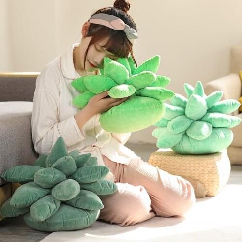 25/45cm Creative Home Decoration Adult Birthday Gift Simulation Succulent Plant Plush Pillow Soft Stuffed Cushion