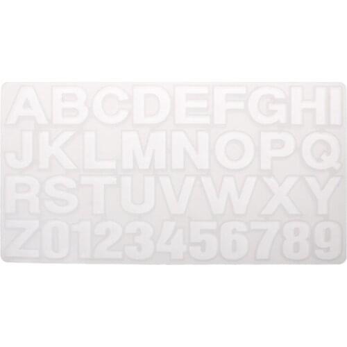 36PCS Handmade Jewelry Making Tool Alphabet Letters Numbers DIY Silicone Mould