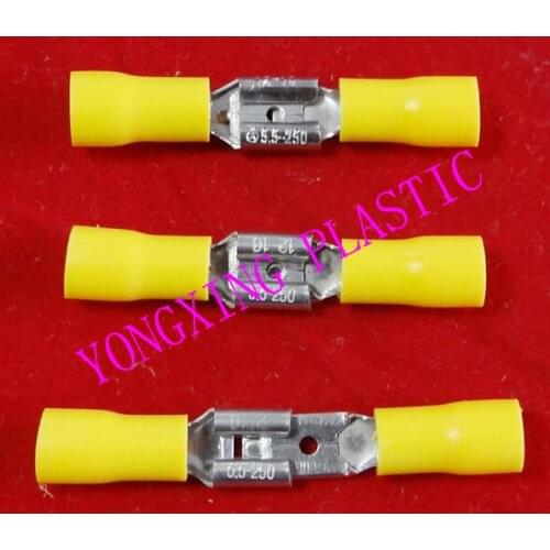 50 piece/lot pre-insulating crimp terminal block 25PCS male MDD5-250+25PCS female FDD5-250 12-10AWG 4-6mm square