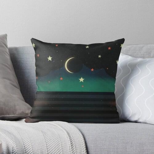 Abstract Moonscape Throw Pillow Cushion Cover Polyester throw pillows case on sofa home living room car seat decor 45x45cm