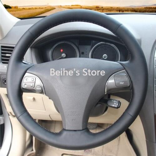 Car Steering Wheel Cover Hand-stitc​h on Wrap Cover For Lexus ES240 ES250 ES300 ES350 2007-2012 Car interior decoration