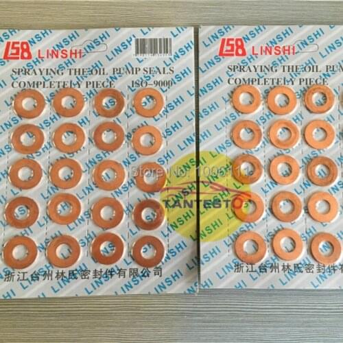 Diesel Common Rail Injector Nozzle Repair Copper Washer Seal Ring Gasket 9x19x1mm For RENAULTT, Common Rail Repair Kits