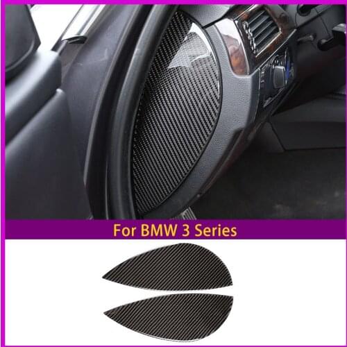 For 2005-2012 Bmw 3 Series E90 Car Front Door Buffer Slot Cushion Protective Decoration Real Carbon Fiber (Soft) Car Accessories