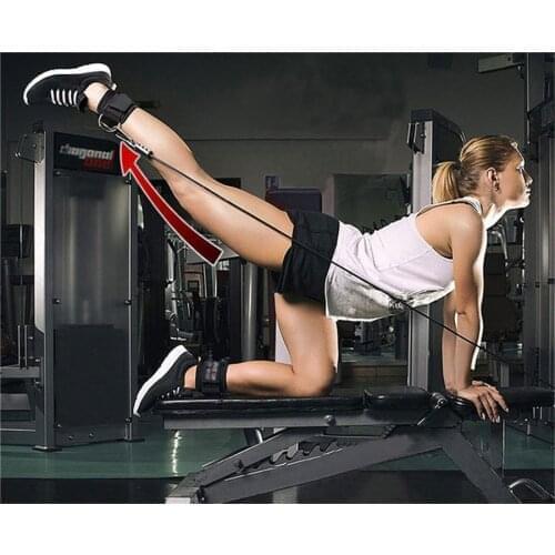 Thigh strength training fitness ring ankle strap resistance band pull rope accessories sports protective gear weight assist belt