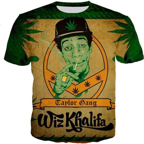 Wiz Khalifa T Shirt Men/women New Fashion Cool 3D Printed T-shirts Casual Harajuku Style Tshirt Streetwear Tops Dropshipping