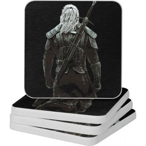 Geralt Diatomite Square Round Coaster Eco-friendly Cup Bonsai Mat Soap Toothbrush Pad Diameter 10cm