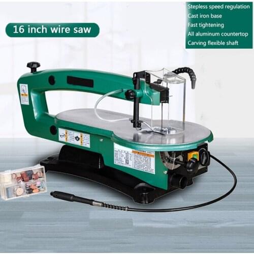 H1801 18 Inch luxury Section Stepless Speed Wire Saw Machine Pull flower Saw Jig Saw Table Saw Machining Center