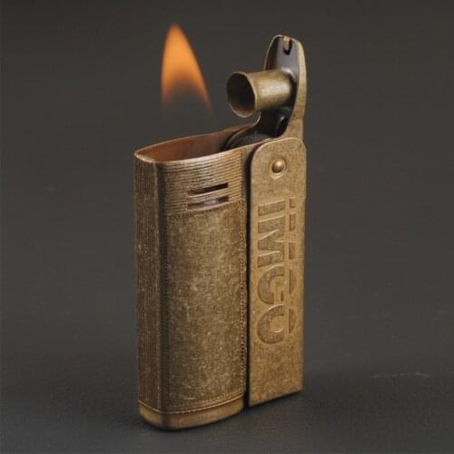 IMCO Classic Creative 6800 Original Copper Windproof Personality Retro Old Kerosene Lighter Mens Gift