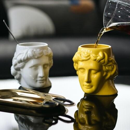 Creative Ceramic Coffee Cup Large Capacity 480ml Handmade Art Mug Gifts Table Container Pot Unique Breakfast Milk Tea Water Mugs