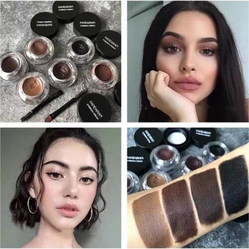 4 Colors Eyebrow Cream Waterproof Brows Tint Enhancers Cosmetic Lasting Natural Brown Black Eye Brow Gel Eyebrows Tinted Makeup