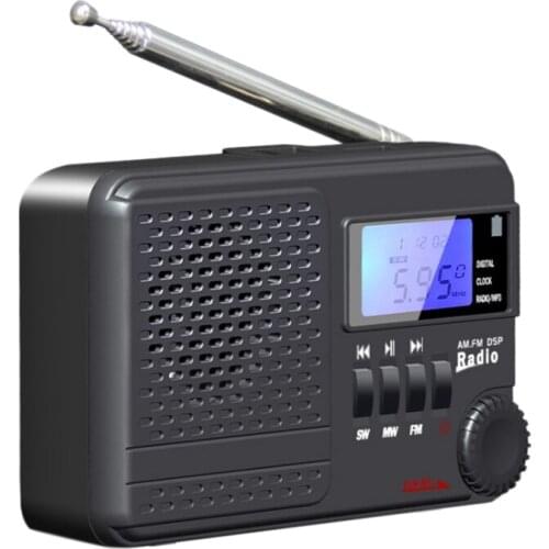 New Multi-Band Multi-Function Radio, LED Display FM/AM Radio, Stereo Anti-Sand Rechargeable Radio
